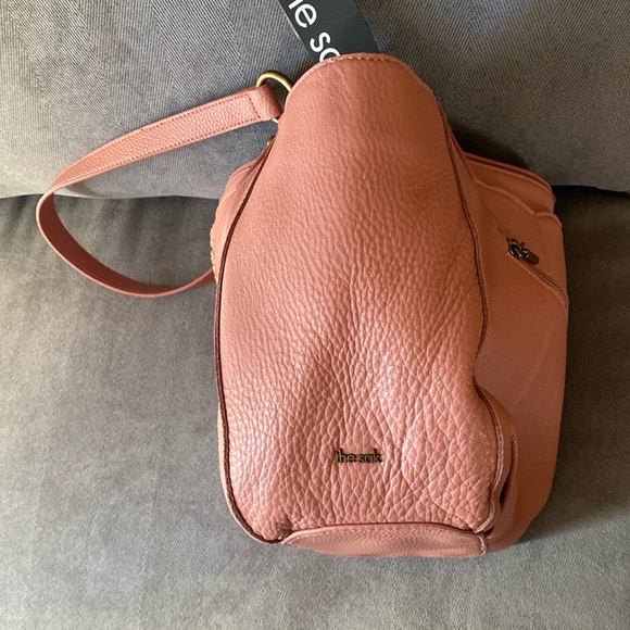 The Sak Bolinas Leather Satchel Bag in Vintage Coral #109177 - Picture 15 of 16